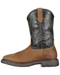 Ariat Men's Workhog H2O Waterproof Steel Toe Western Work Boots -Men Western Cowboy 030432 BR P2