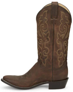 Justin Men's Leather Western Boots - Medium Toe -Men Western Cowboy 036524 41 P3
