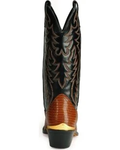 Laredo Lizard Print Western Boots -Men Western Cowboy 038558 PJ BK