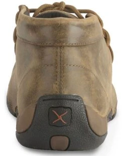 Twisted X Bomber Leather Lace-Up Driving Moccasins -Men Western Cowboy 038680 B1 BK