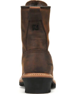 Carolina Men's Logger 8" Work Boots -Men Western Cowboy 0502V3 41 BK