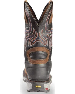 Justin Men's Tanker Western Work Boots - Steel Toe -Men Western Cowboy 050V74 JJ BK