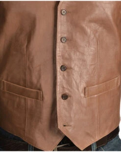 Scully Lamb Leather Vest -Men Western Cowboy 082685 DK D2