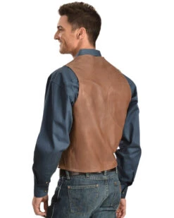 Scully Lamb Leather Vest -Men Western Cowboy 082685 DK P2