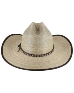 Cody James® Men's Brown Trimmed Straw Hat -Men Western Cowboy 099P15 19 P2