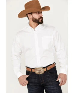 Cinch Men's Solid Long Sleeve Button-Down Western Shirt