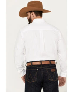 Cinch Men's Solid Long Sleeve Button-Down Western Shirt -Men Western Cowboy 1000018313 100 P4