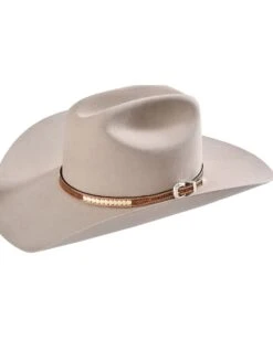 Stitched Basketweave Leather Hat Band -Men Western Cowboy 101617 19 D2