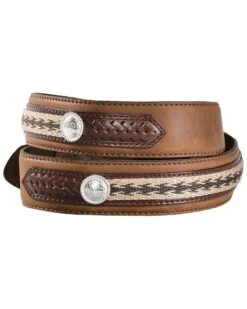Tony Lama Duke Leather Belt -Men Western Cowboy 120H37 BR P2