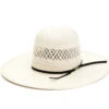 American Hat Company Men's Natural 4.25" Open Crown Western Straw Hat 