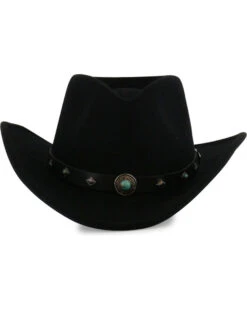 Cody James Men's Santa Ana Black Wool Felt Hat -Men Western Cowboy 2000110912 001 D4