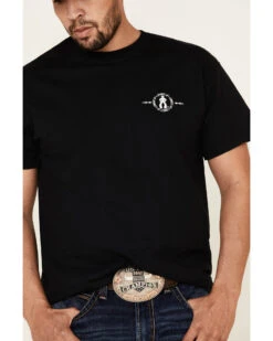 Cowboy Up Men's I Bleed Red White & Blue Short Sleeve Graphic T-Shirt  -Men Western Cowboy 2000166057 001 P3