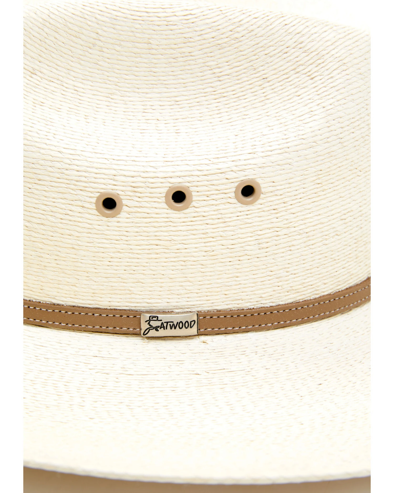 Atwood Men's Throroughbred Low Crown Palm Cowboy Hat 2 Atwood Men's Throroughbred Low Crown Palm Cowboy Hat - Image 2