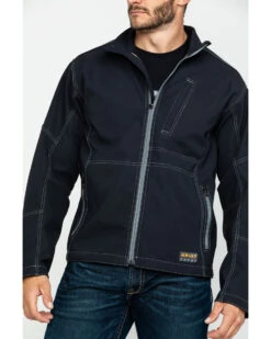 Ariat Men's Rebar Canvas Softshell Work Jacket  -Men Western Cowboy 2000210085 001 P4