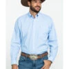 Ariat Men's Wrinkle Free Solid Long Sleeve Button Down Western Shirt 