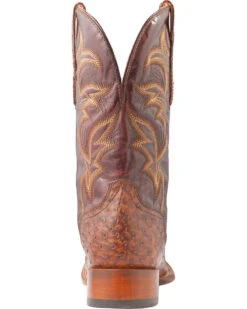 El Dorado Men's Handmade Full Quill Ostrich Stockman Boots - Broad Square Toe -Men Western Cowboy 2000221953 221 BK