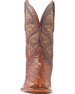 El Dorado Men's Handmade Full Quill Ostrich Stockman Boots - Broad Square Toe -Men Western Cowboy 2000221953 221 FT