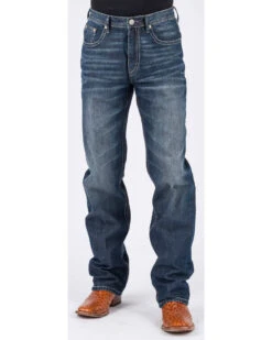 Stetson Men's 1520 Standard Fit Straight Jeans  -Men Western Cowboy 2000234822 400 P2