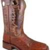 Smoky Mountain Men's Danville Ostrich Print Boots - Square Toe 