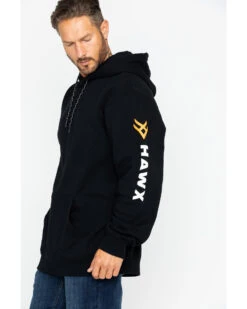 Hawx Men's Logo Sleeve Hooded Work Sweatshirt 9 Hawx Men's Logo Sleeve Hooded Work Sweatshirt -Men Western Cowboy 2000250106 001 P4