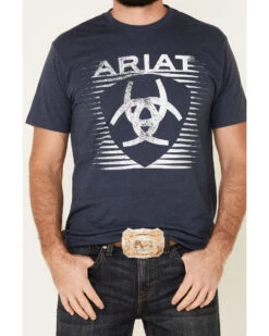 Ariat Men's Heather Shade Logo Short Sleeve Graphic T-Shirt 7 Ariat Men's Heather Shade Logo Short Sleeve Graphic T-Shirt -Men Western Cowboy 2000259678 410 P3