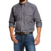 Ariat Men's FR Featherlight Button Long Sleeve Work Shirt - Tall 