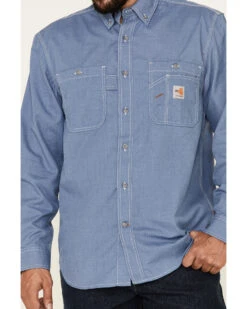 Carhartt Men's FR Force Lightweight Performance Woven Long Sleeve Work Shirt  -Men Western Cowboy 2000282782 461 P3