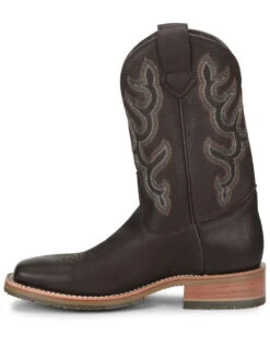 Double H Men's Dark Brown Elk Western Boots - Broad Square Toe -Men Western Cowboy 2000285688 240 P3