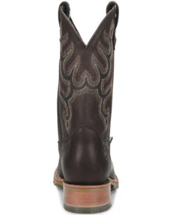 Double H Men's Dark Brown Elk Western Boots - Broad Square Toe -Men Western Cowboy 2000285688 240 P4