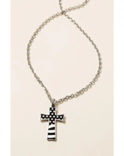 Cody James Men's Stainless Flag Cross 5 Cody James Men's Stainless Flag Cross -Men Western Cowboy 2000289252 040 P3