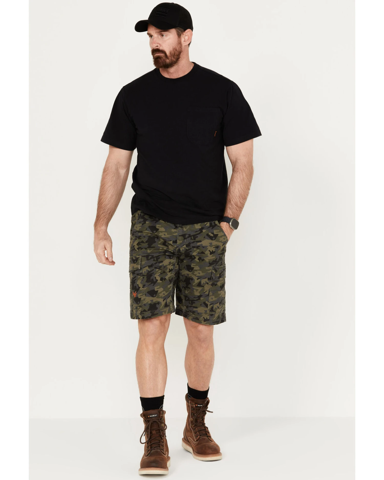 Hawx Men's Stretch Cargo Work Shorts 1 Hawx Men's Stretch Cargo Work Shorts