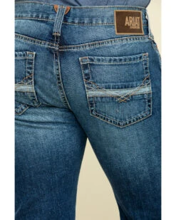 Ariat Men's M7 Rocker Summit Dark Stretch Stackable Slim Straight Jeans  -Men Western Cowboy 2000322092 402 P4