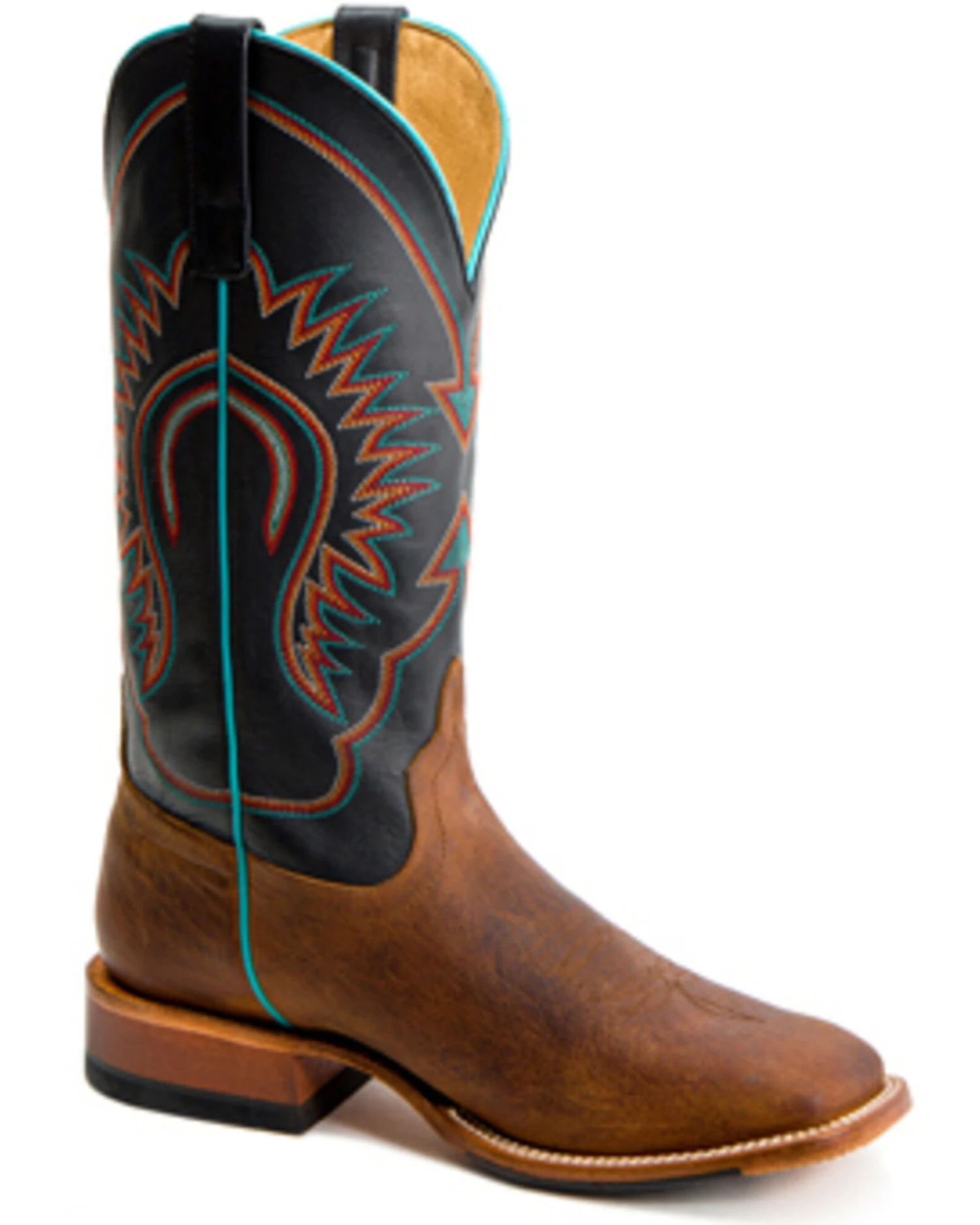 Horse Power Men's Bison Western Boots - Broad Square Toe 1 Horse Power Men's Bison Western Boots - Broad Square Toe