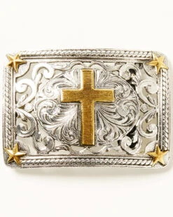 Cody James Men's Filigree Cross Buckle