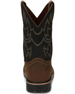 Justin Men's Fireman Black Western Boots - Square Toe 10 Justin Men's Fireman Black Western Boots - Square Toe -Men Western Cowboy 2000334478 280 P4