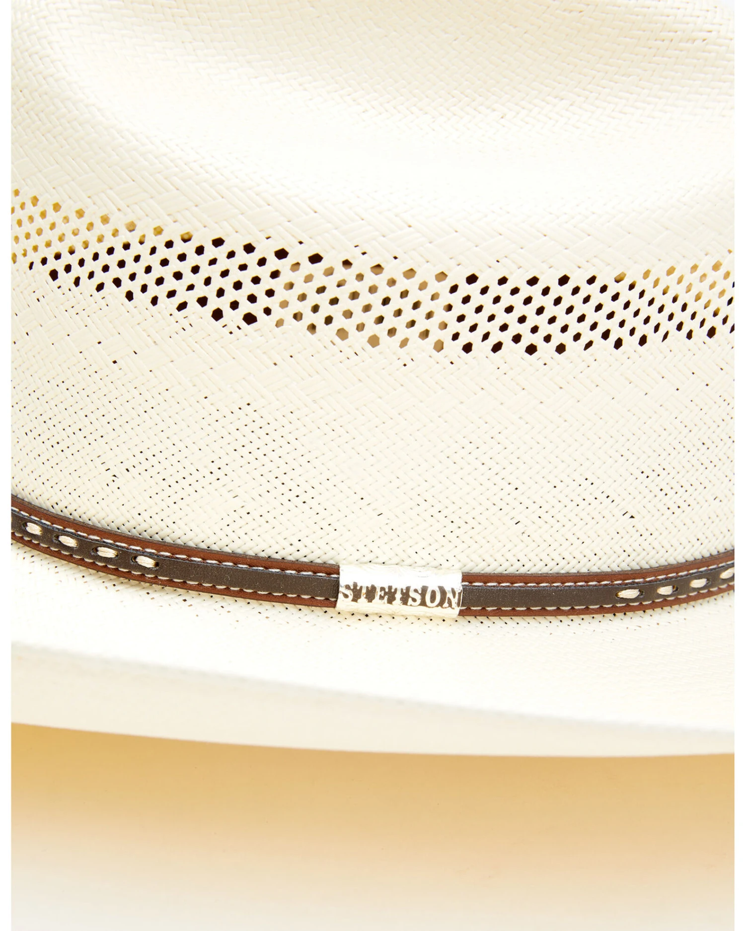 Stetson Men's Natural Crowley Straw Western Hat 3 Stetson Men's Natural Crowley Straw Western Hat - Image 3