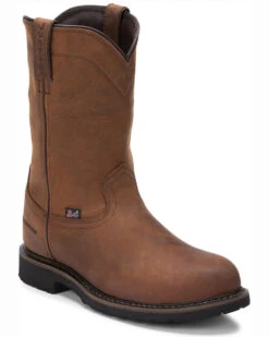 Justin Men's Wyoming Waterproof Western Work Boots - Steel Toe