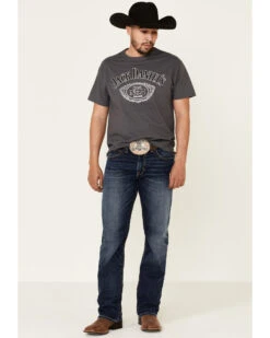 Jack Daniels Men's Cartouche Logo Brand Graphic T-Shirt  -Men Western Cowboy 2000341364 022 P2
