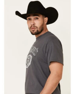 Jack Daniels Men's Cartouche Logo Brand Graphic T-Shirt  -Men Western Cowboy 2000341364 022 P5