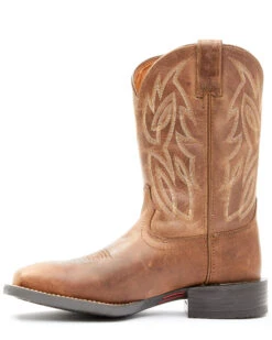 Justin Men's Dusky Brown Canter Cowhide Leather Western Boots - Broad Square Toe  -Men Western Cowboy 2000341632 200 P3
