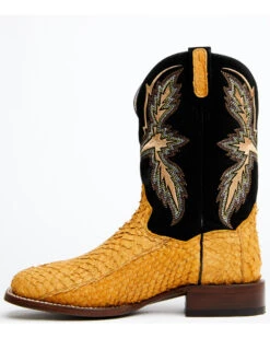 Dan Post Men's Exotic Sea Bass Skin Western Boots - Broad Square Toe -Men Western Cowboy 2000349222 200 P3