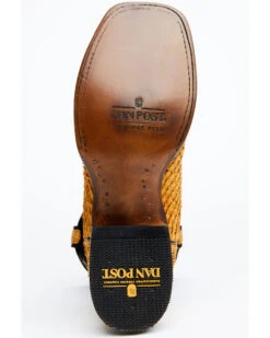 Dan Post Men's Exotic Sea Bass Skin Western Boots - Broad Square Toe -Men Western Cowboy 2000349222 200 P7