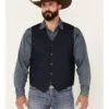 Moonshine Spirit Men's Saloon Textured Solid Button Down Western Vest 