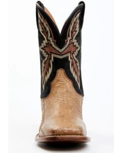 Dan Post Men's Taupe Water Snake Exotic Western Boots - Broad Square Toe  -Men Western Cowboy 2000354881 251 P4