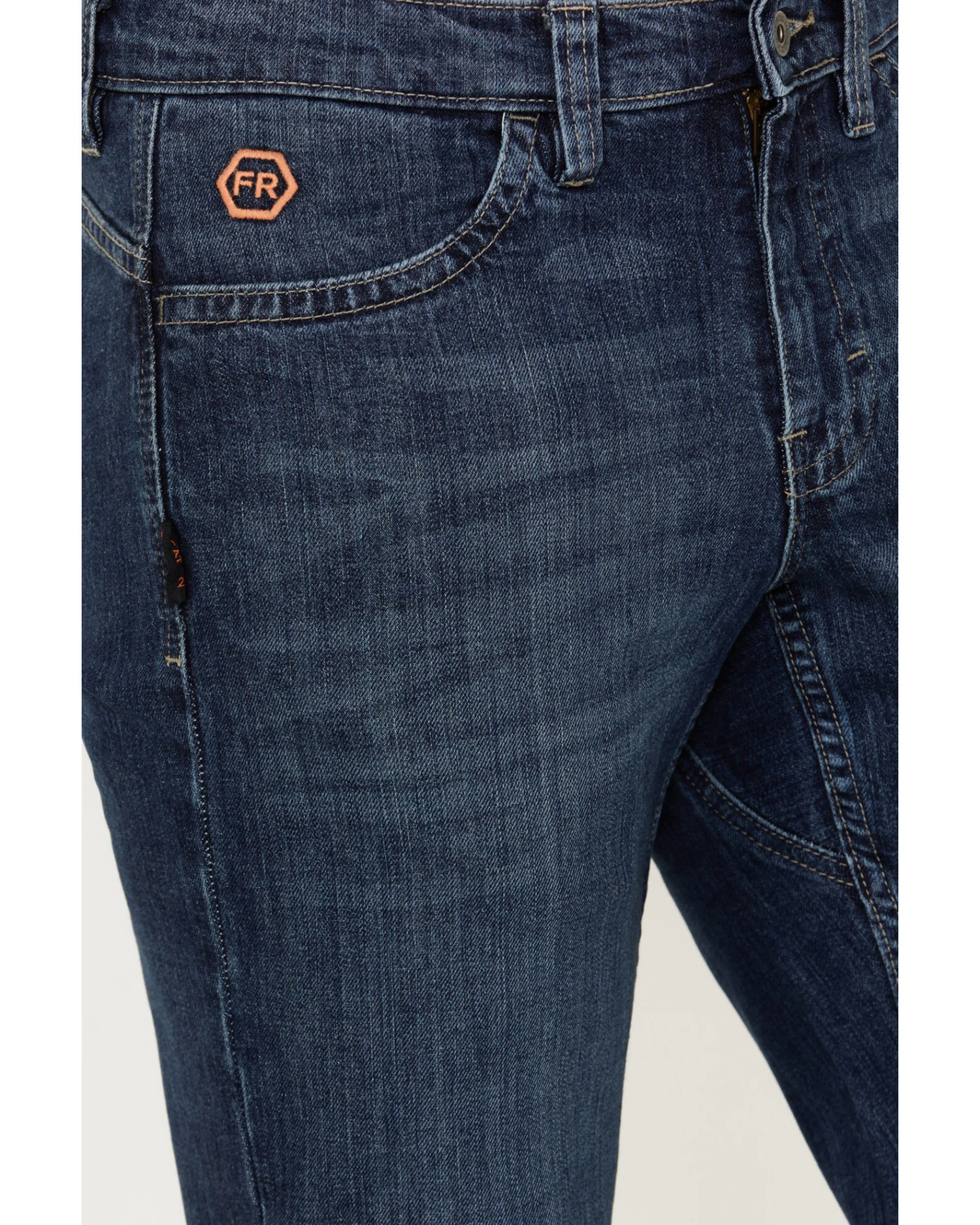 Hawx Men's FR Sheridan Dark Wash 5-Pocket Slim Bootcut Stretch Jeans 2 Hawx Men's FR Sheridan Dark Wash 5-Pocket Slim Bootcut Stretch Jeans - Image 2