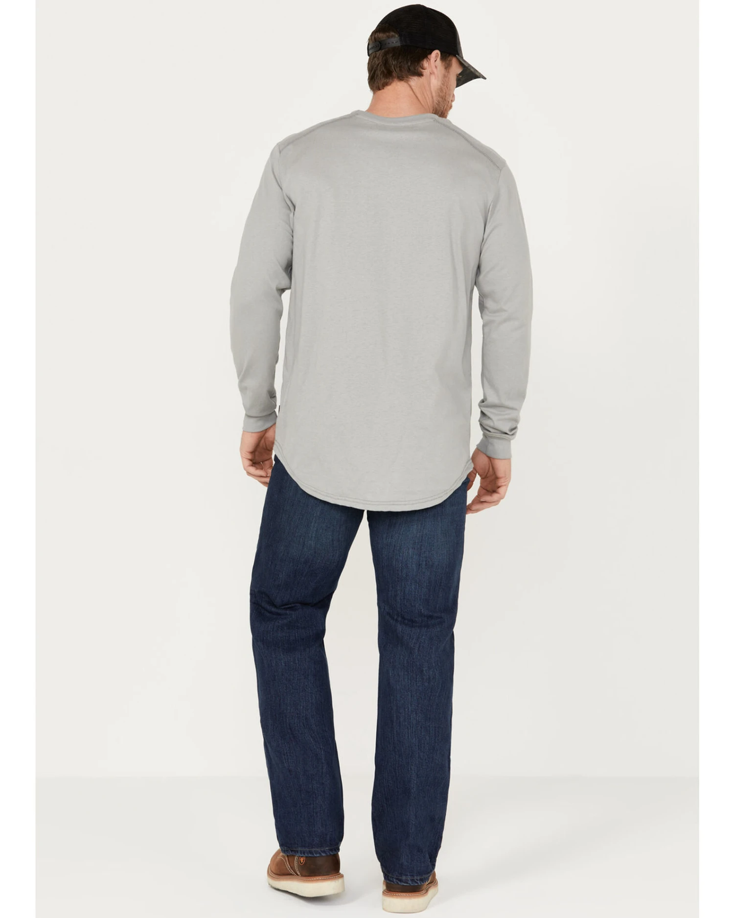 Hawx Men's FR Sheridan Dark Wash 5-Pocket Slim Bootcut Stretch Jeans 3 Hawx Men's FR Sheridan Dark Wash 5-Pocket Slim Bootcut Stretch Jeans - Image 3