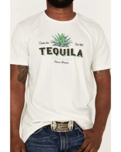 Cody James Men's Tequila Shot Ivory Graphic Short Sleeve T-Shirt 6 Cody James Men's Tequila Shot Ivory Graphic Short Sleeve T-Shirt -Men Western Cowboy 2000359065 103 P3