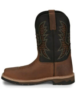 Justin Men's Stampede Bolt Pull On Western Work Boots - Nano Composite Toe  -Men Western Cowboy 2000359245 200 P3