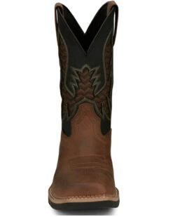 Justin Men's Stampede Bolt Pull On Western Work Boots - Nano Composite Toe  -Men Western Cowboy 2000359245 200 P4