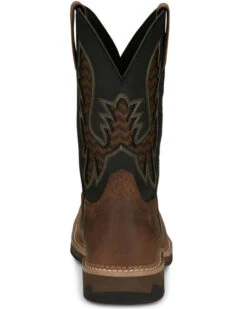 Justin Men's Stampede Bolt Pull On Western Work Boots - Nano Composite Toe  -Men Western Cowboy 2000359245 200 P5